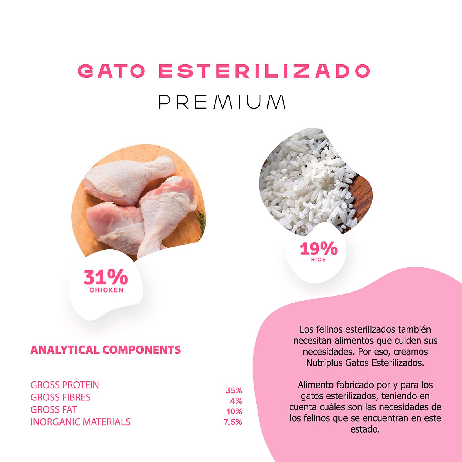 Nutriplus Gato Esterilizado — Alimento Completo para Gatos Esterilizados