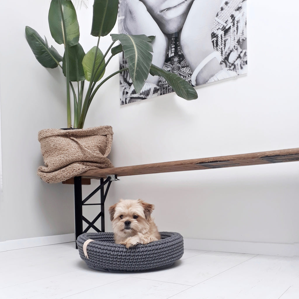 Cesta artesanal Coco Basket para gatos y perros pequeños