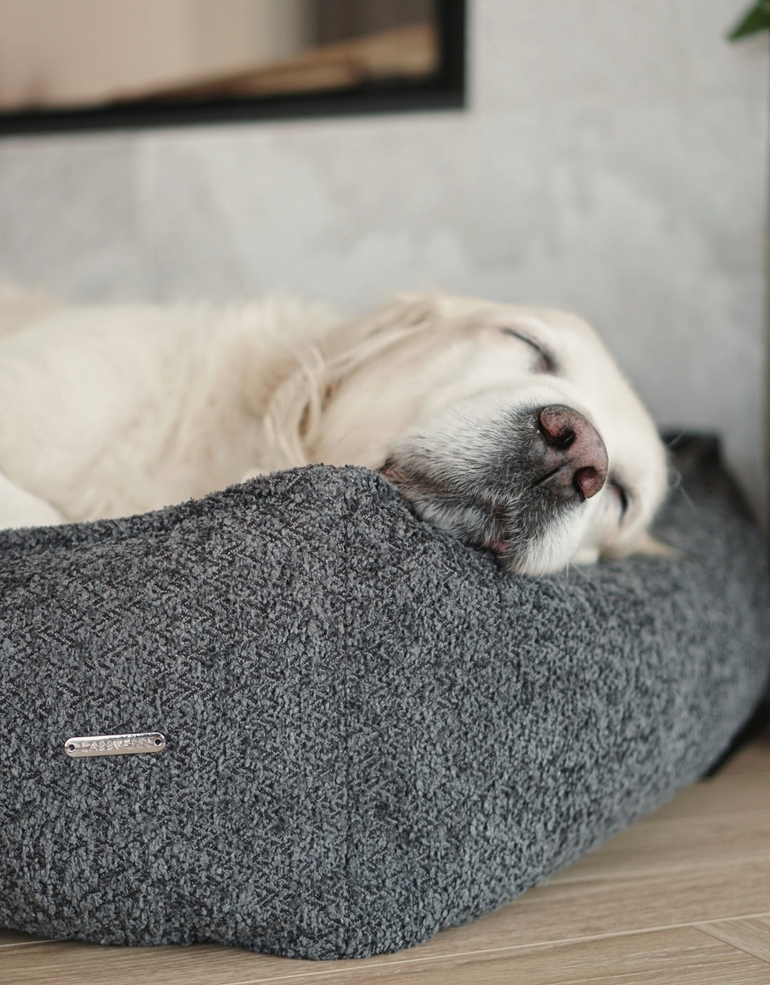 Cama Bukkla Dog Bed en bouclé para perros