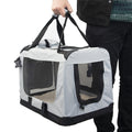 Transportín para mascotas | Varias tallas | Plegable | Gris | Balú | Mobiclinic