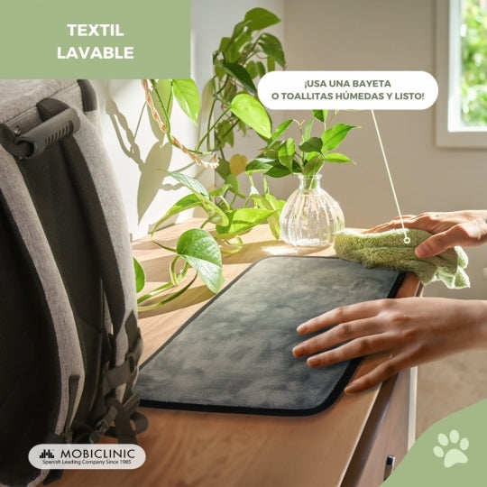 Bolsa de transporte para mascotas | Extensible | Plegable | 37x29x37.5 cm | Ventilación | Comedero + bolsas | Tula | Mobiclinic