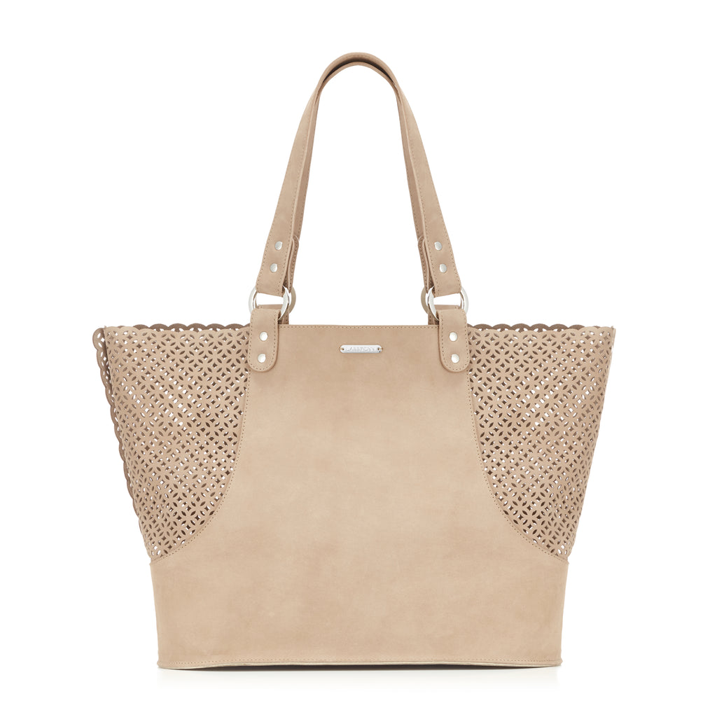 Bolso transportín ELVA de nubuck para perros