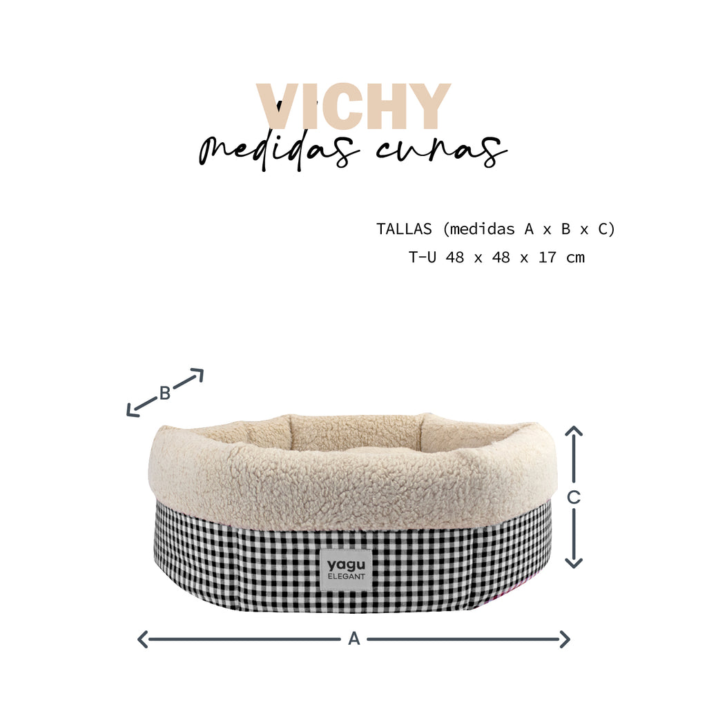 Yagu Descanso Cuna Royal Vichy Negro Borreguillo