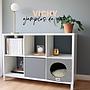 Yagu Descanso Cubo Compacto Vichy Negro Borreguillo