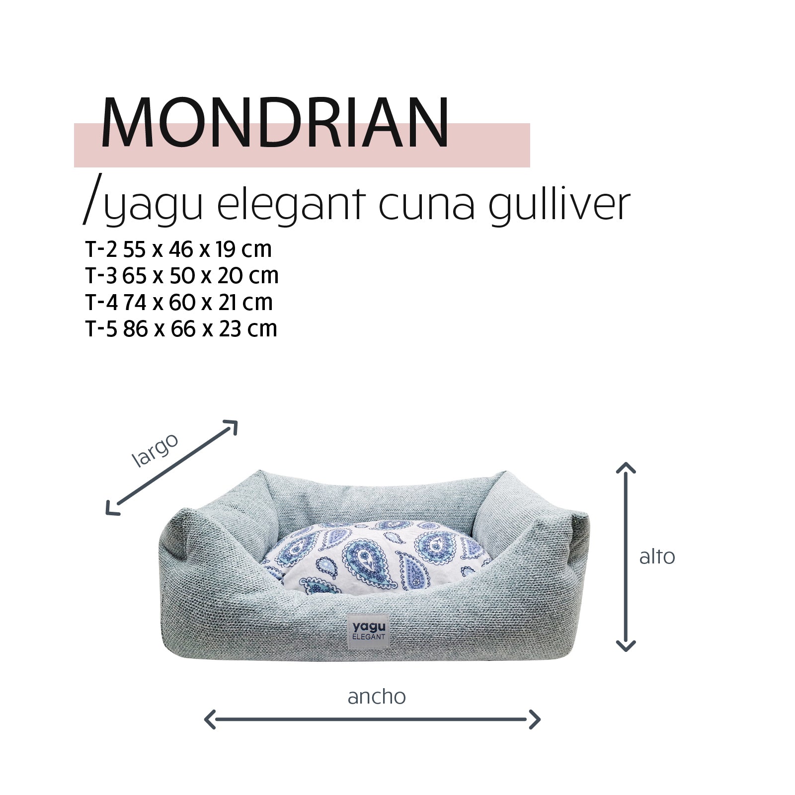 YAGU DESCANSO CUNA GULLIVER MONDRIAN