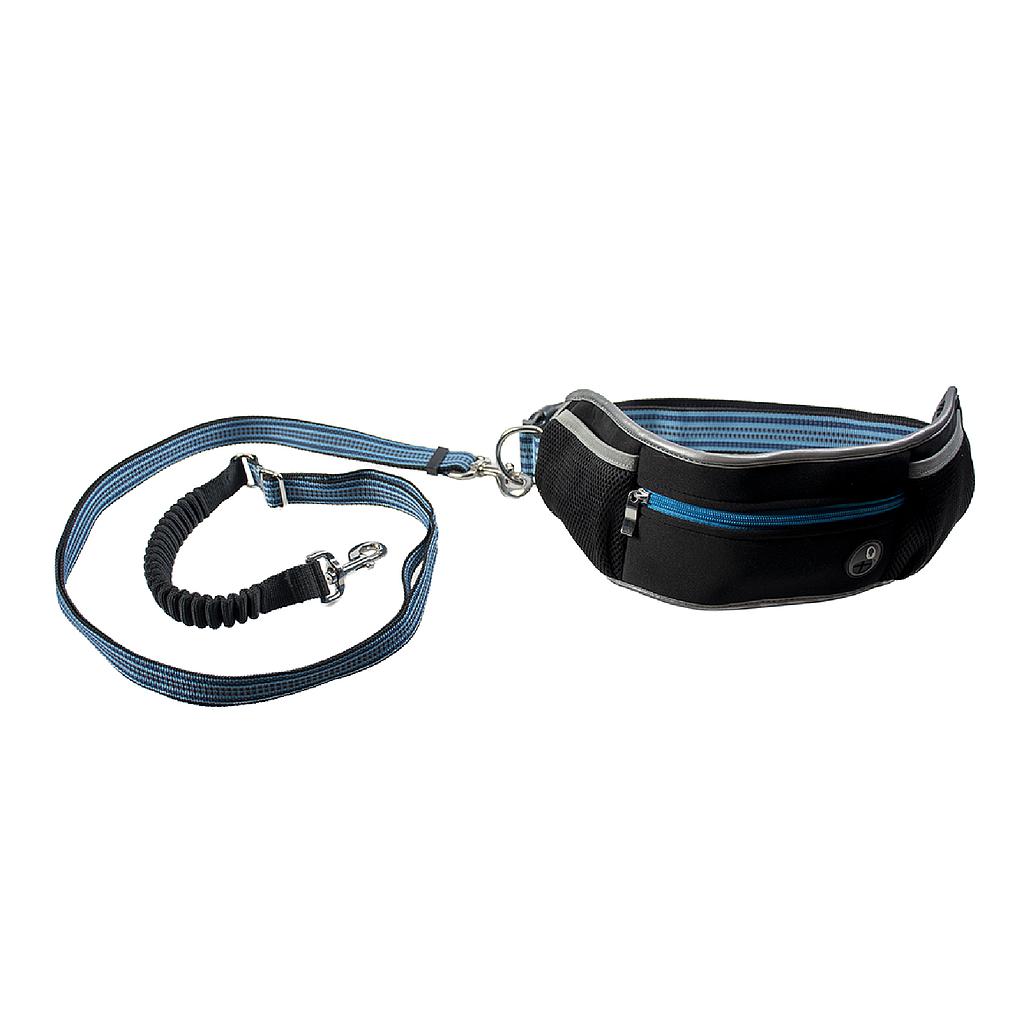 Duvo+ Kit Canicross Neopreno — Cinturón Deportivo + Ramal (80-140 cm / 150-250 cm)