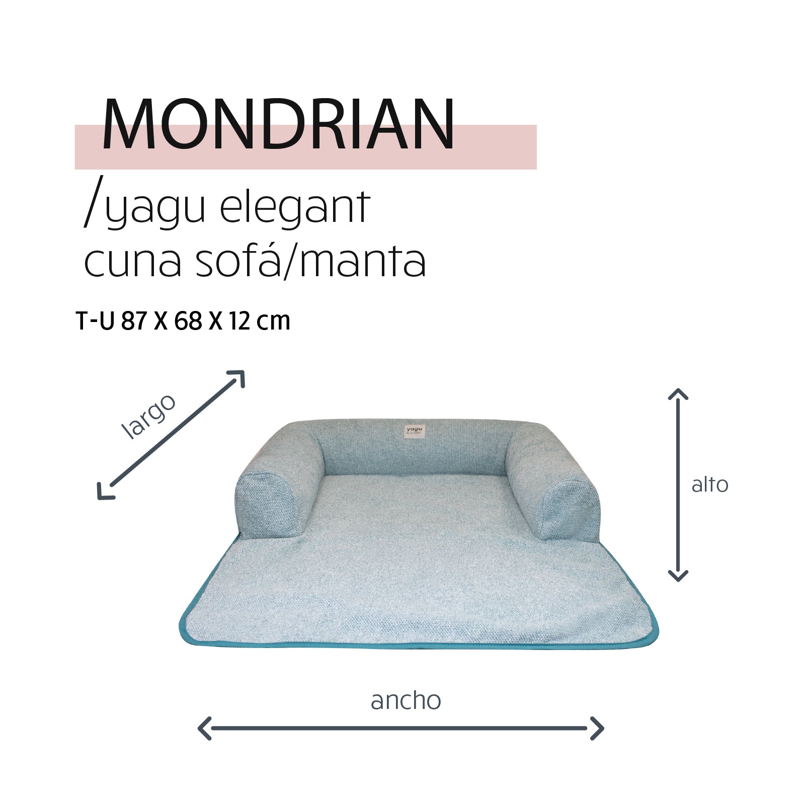 Yagu Descanso Sofá Manta Mondrian