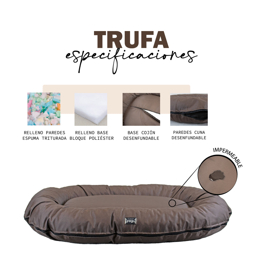 YAGU DESCANSO COLCHON TRUFA WATERPROOF MARRON