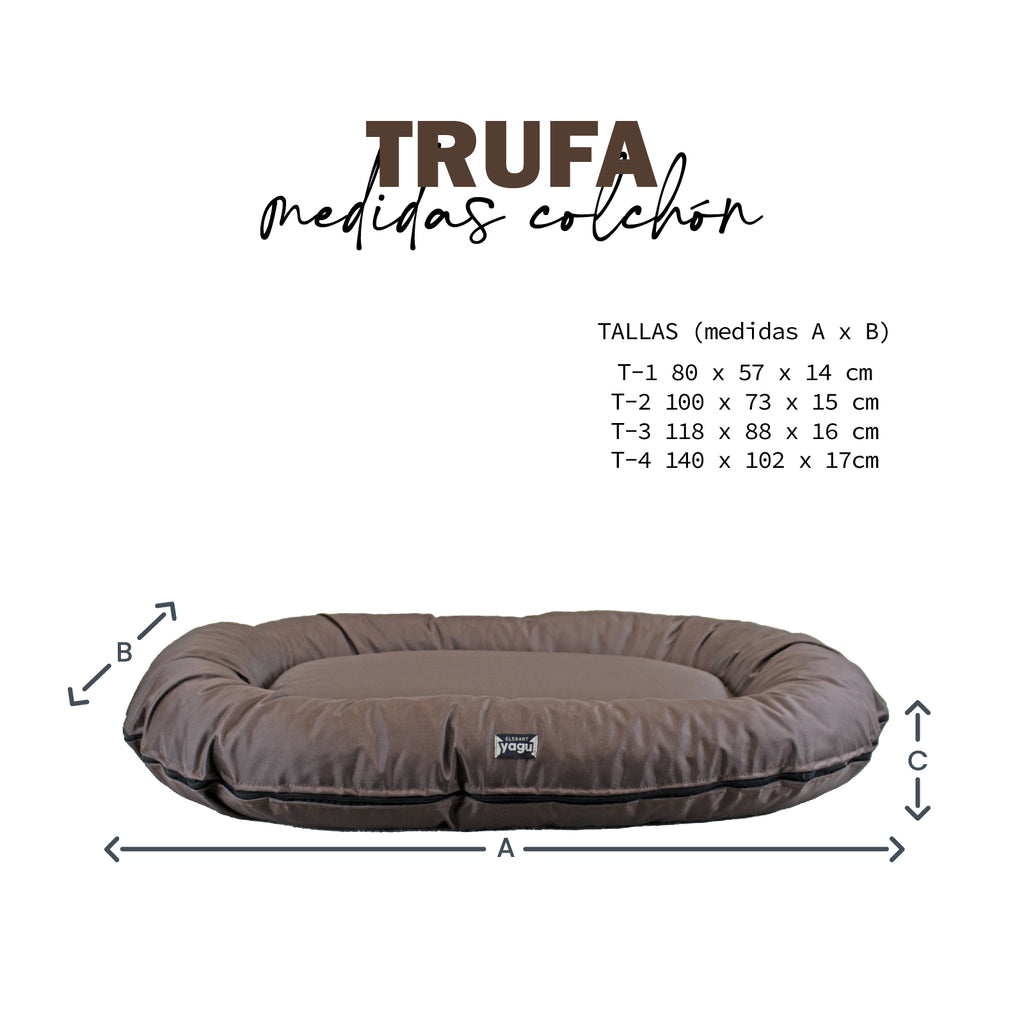 YAGU DESCANSO COLCHON TRUFA WATERPROOF MARRON